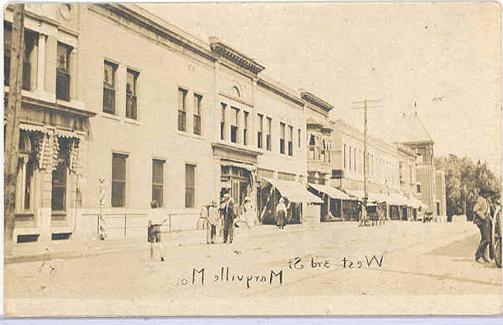 West 3rd Street in Maryville in 1905.